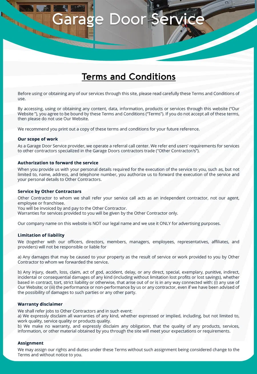 Garage Door Mobile Service Repair Mesa, AZ 888-697-1727